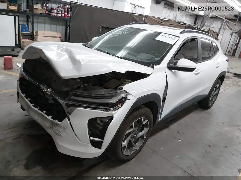 2024 CHEVROLET TRAX VIN KL77LHE29RC000523 — фото 2