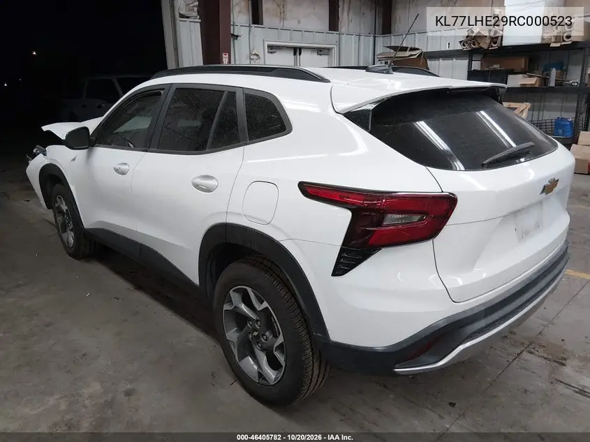 2024 CHEVROLET TRAX VIN KL77LHE29RC000523 — фото 3