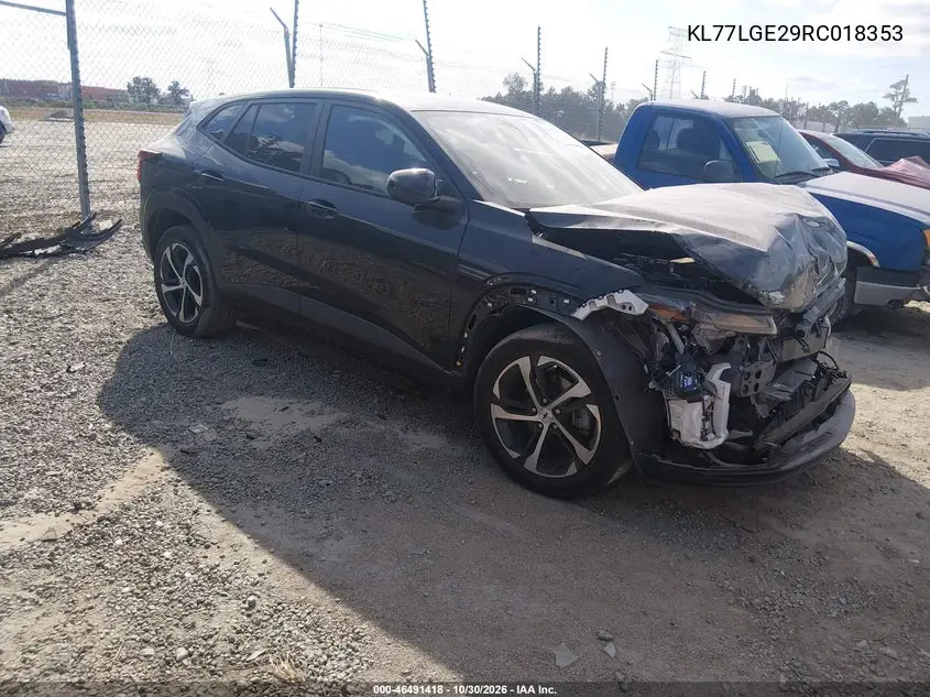 CHEVROLET TRAX 2024, VIN KL77LGE29RC018353