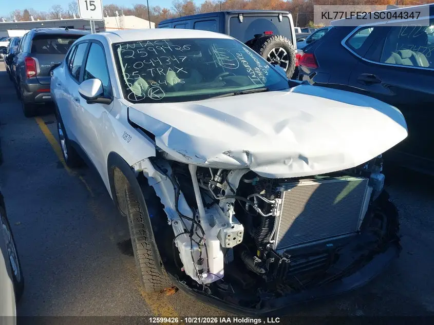 CHEVROLET TRAX 2025, VIN KL77LFE21SC044347