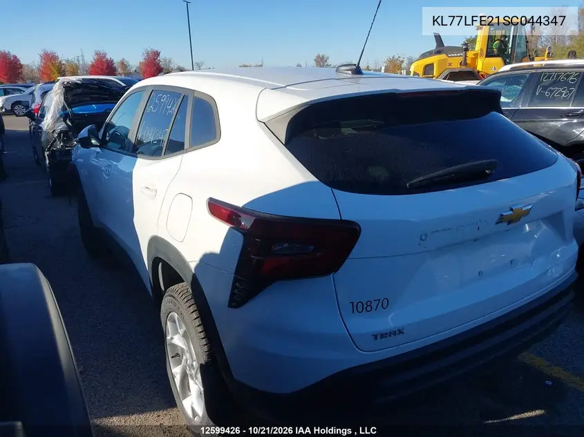 2025 CHEVROLET TRAX VIN KL77LFE21SC044347 — фото 15