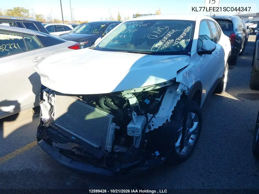 2025 CHEVROLET TRAX VIN KL77LFE21SC044347 — фото 2