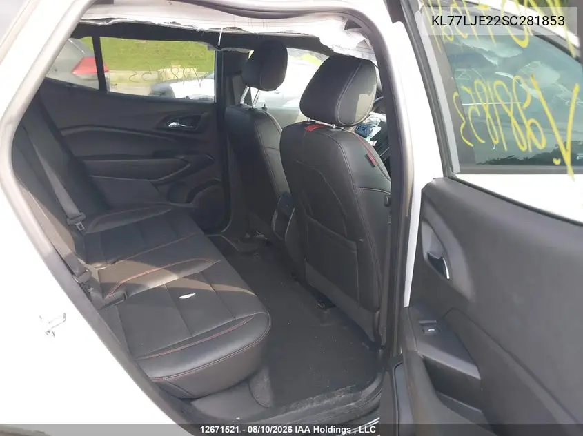 2025 CHEVROLET TRAX VIN KL77LJE22SC281853 — фото 8