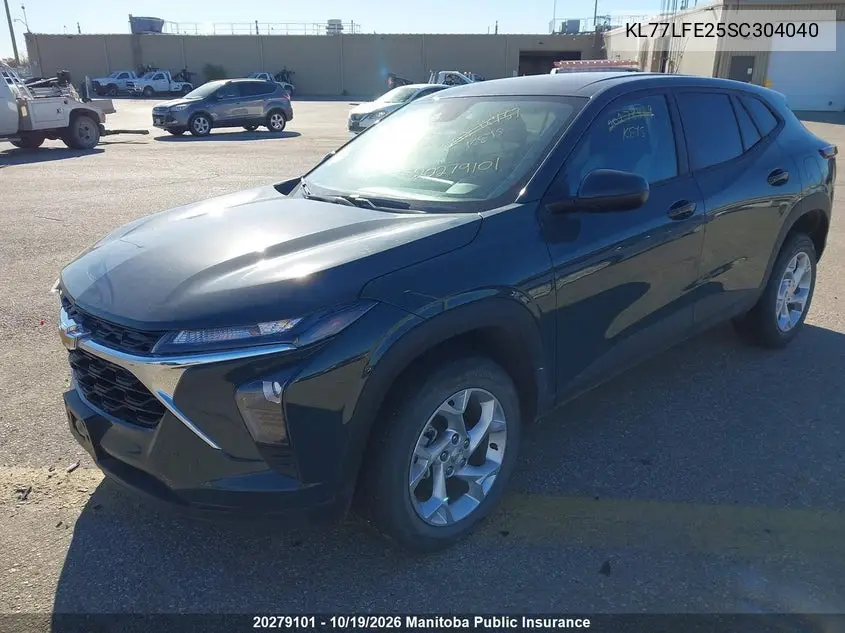 2025 CHEVROLET TRAX VIN KL77LFE25SC304040 — фото 2
