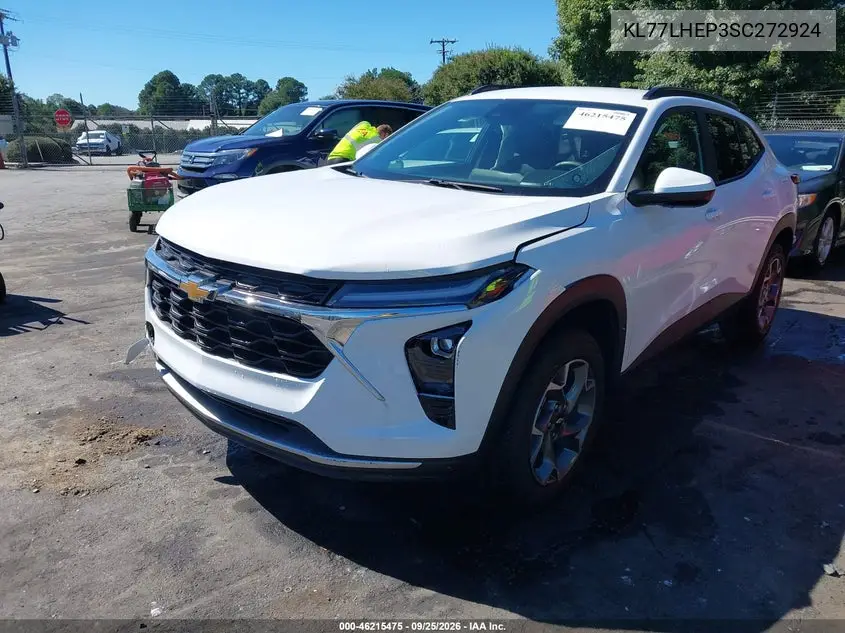 2025 CHEVROLET TRAX VIN KL77LHEP3SC272924 — фото 2