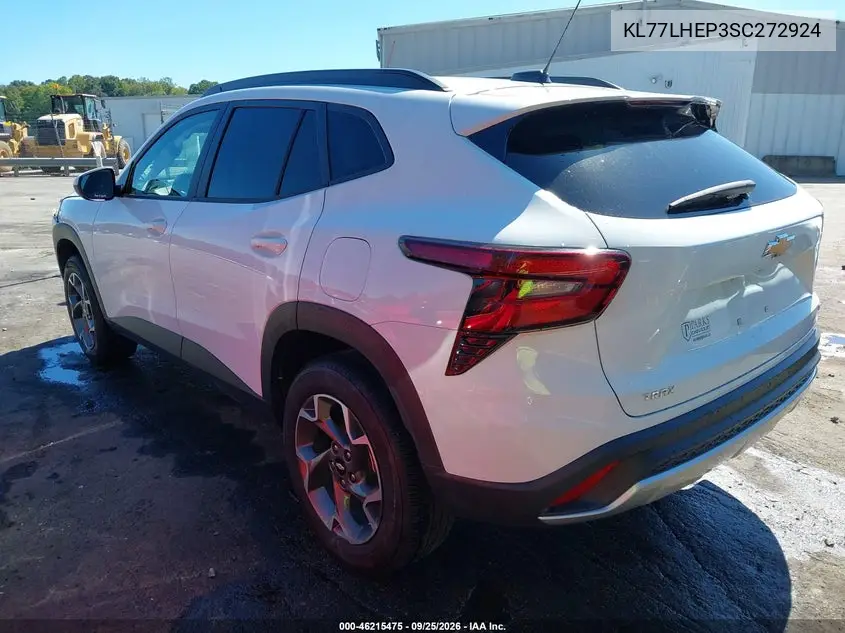 2025 CHEVROLET TRAX VIN KL77LHEP3SC272924 — фото 3