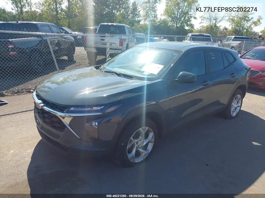 2025 CHEVROLET TRAX VIN KL77LFEP8SC202274 — фото 2