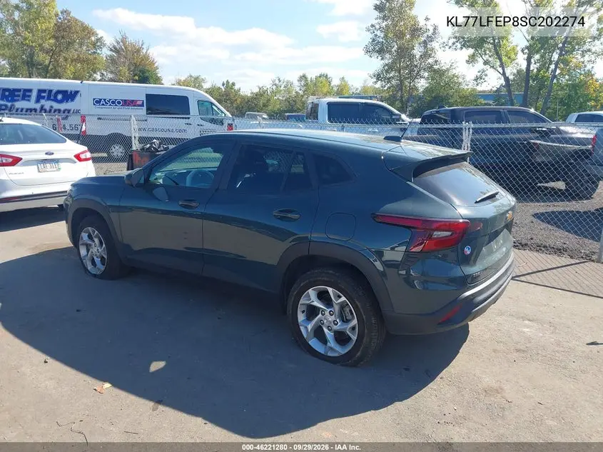 2025 CHEVROLET TRAX VIN KL77LFEP8SC202274 — фото 3