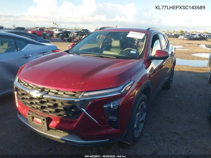 2025 CHEVROLET TRAX VIN KL77LHEPXSC143689 — фото 2