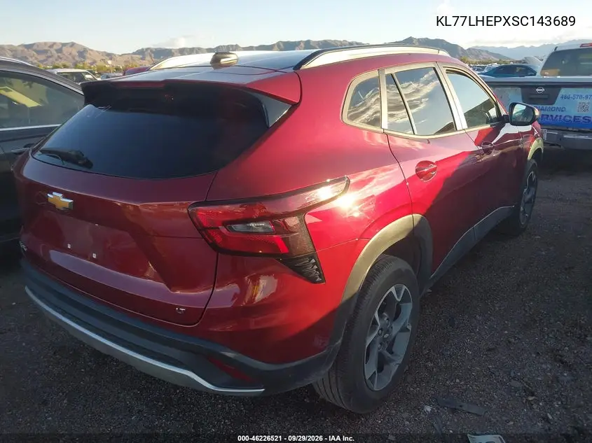2025 CHEVROLET TRAX VIN KL77LHEPXSC143689 — фото 4