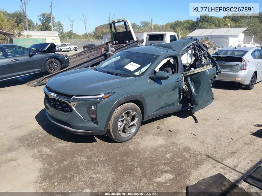 2025 CHEVROLET TRAX VIN KL77LHEP0SC267891 — фото 2