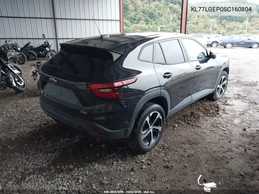 2025 CHEVROLET TRAX VIN KL77LGEP0SC160804 — фото 4