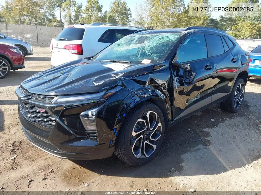 2025 CHEVROLET TRAX VIN KL77LJEP0SC002685 — фото 2