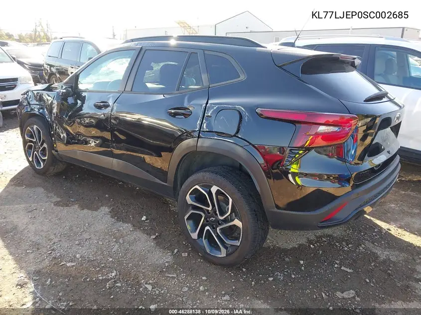 2025 CHEVROLET TRAX VIN KL77LJEP0SC002685 — фото 3