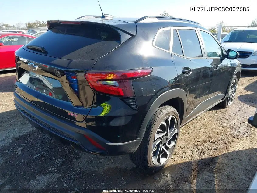 2025 CHEVROLET TRAX VIN KL77LJEP0SC002685 — фото 4