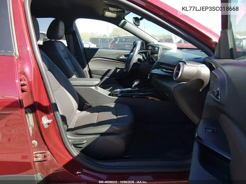 2025 CHEVROLET TRAX VIN KL77LJEP3SC018668 — фото 5
