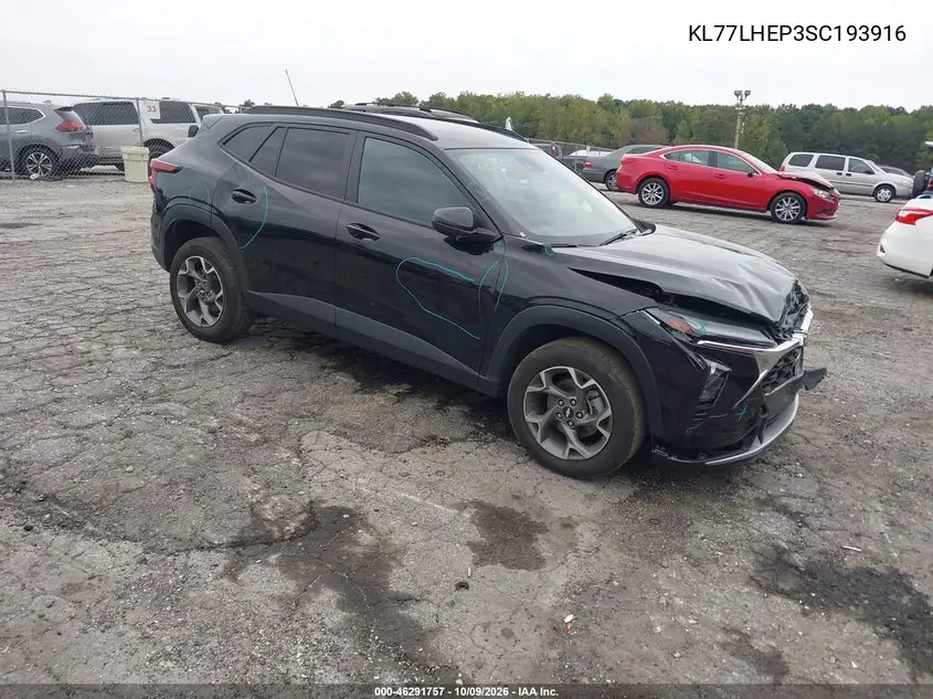 CHEVROLET TRAX 2025, VIN KL77LHEP3SC193916