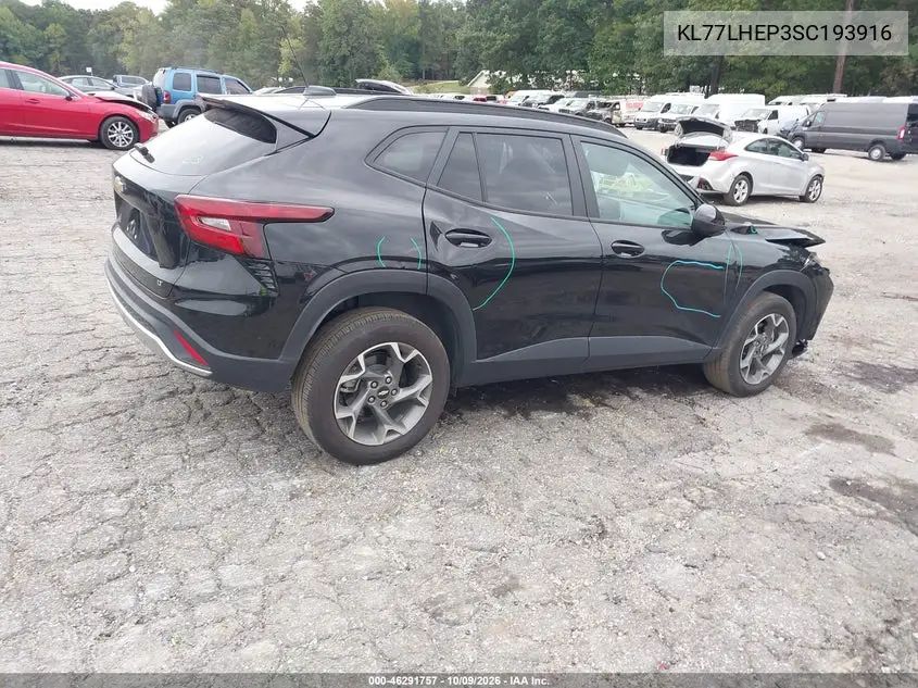 2025 CHEVROLET TRAX VIN KL77LHEP3SC193916 — фото 4
