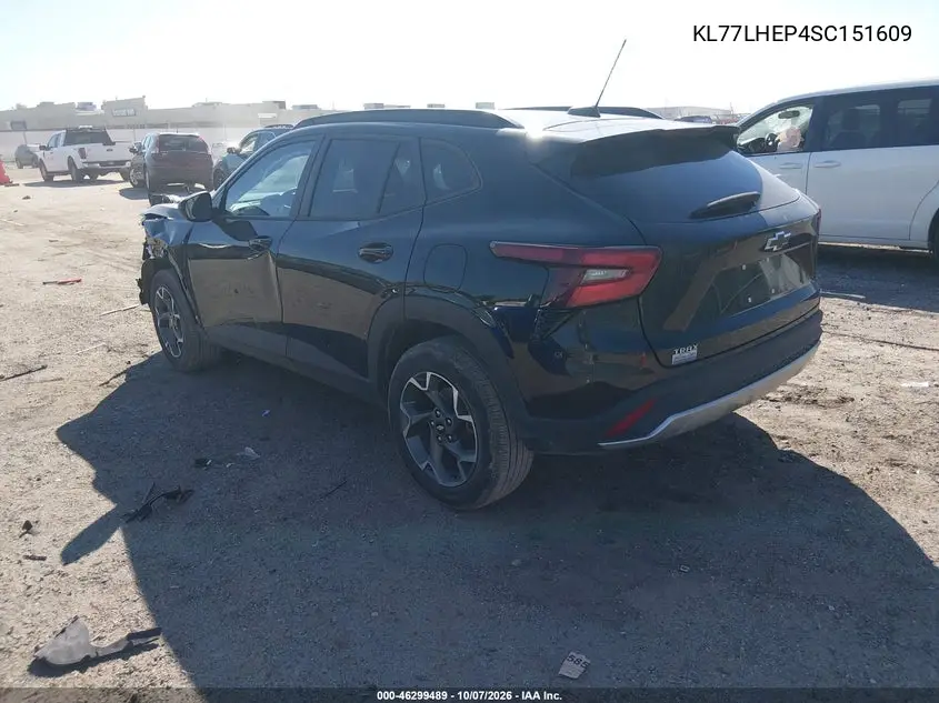 2025 CHEVROLET TRAX VIN KL77LHEP4SC151609 — фото 3