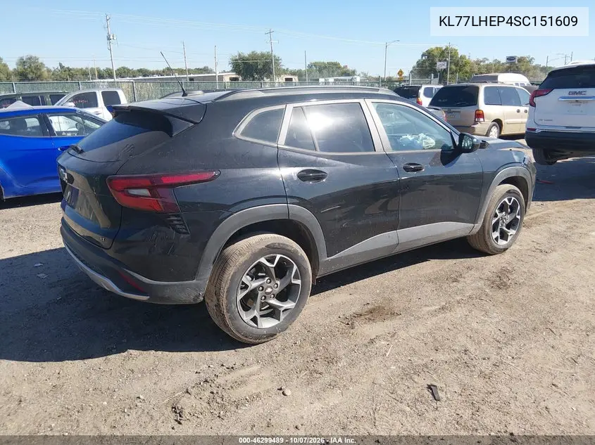 2025 CHEVROLET TRAX VIN KL77LHEP4SC151609 — фото 4