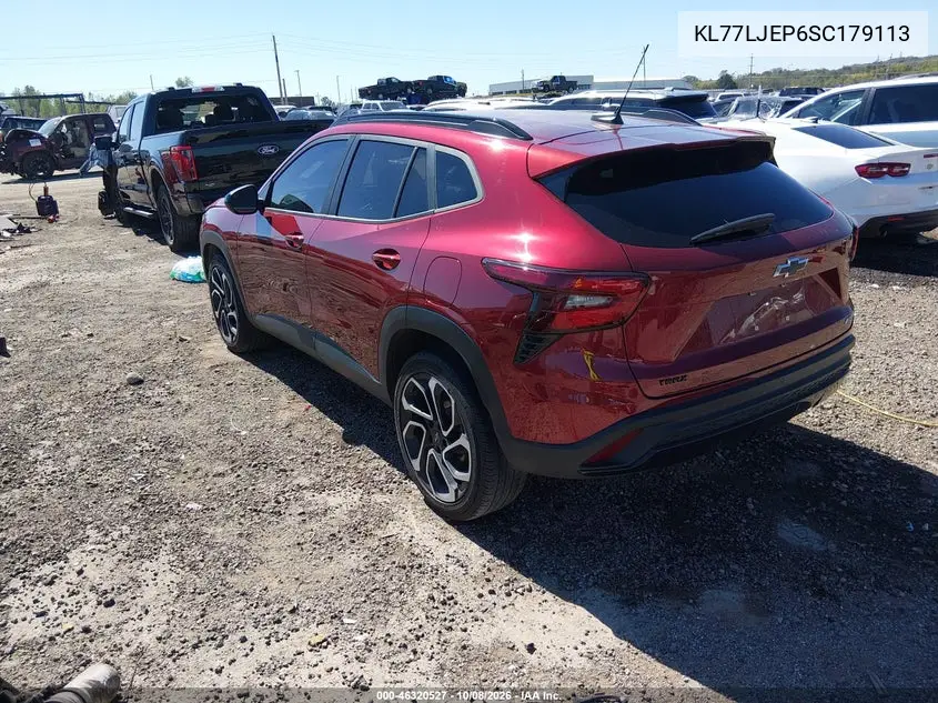 2025 CHEVROLET TRAX VIN KL77LJEP6SC179113 — фото 3