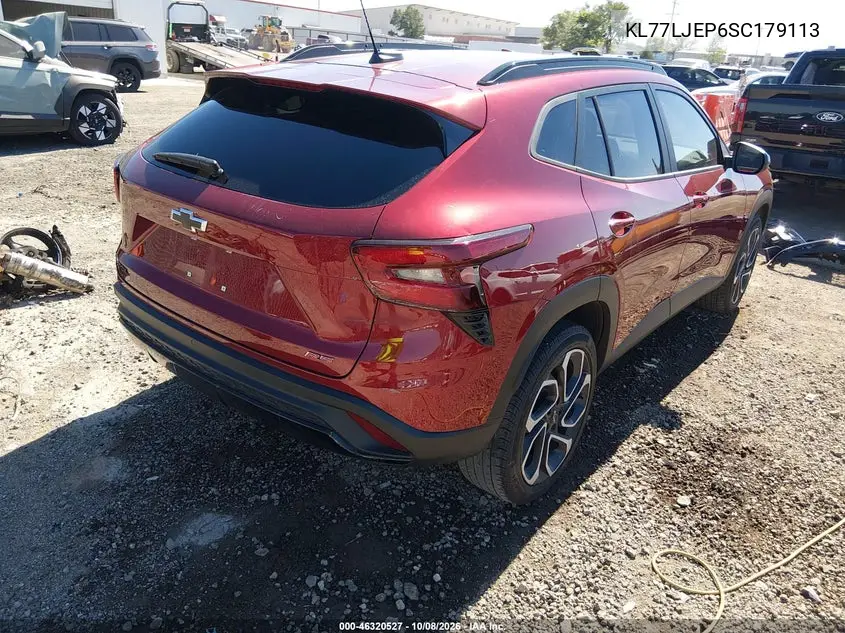 2025 CHEVROLET TRAX VIN KL77LJEP6SC179113 — фото 4
