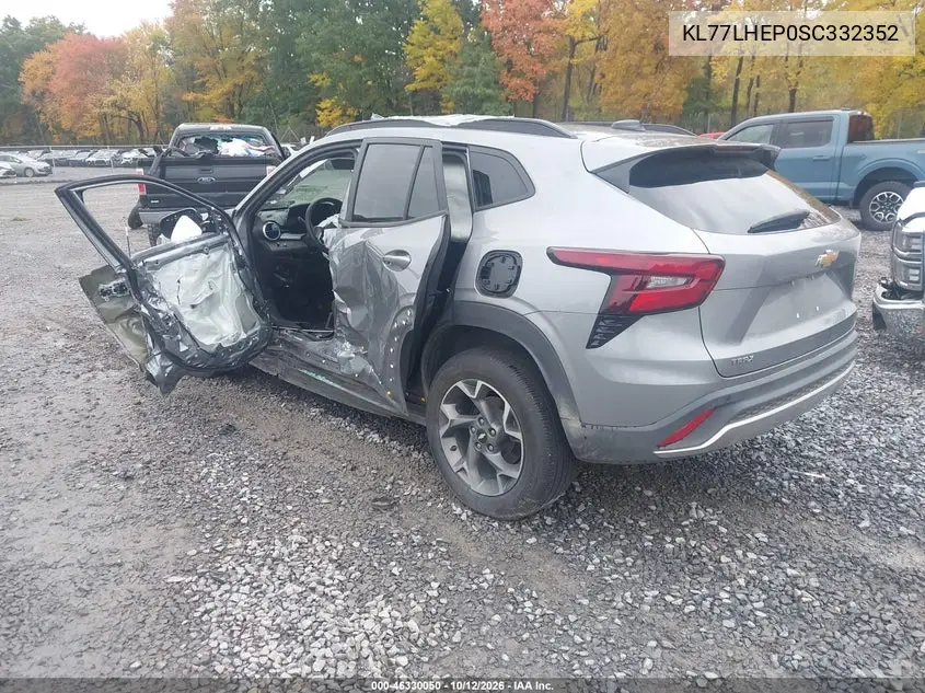 2025 CHEVROLET TRAX VIN KL77LHEP0SC332352 — фото 3