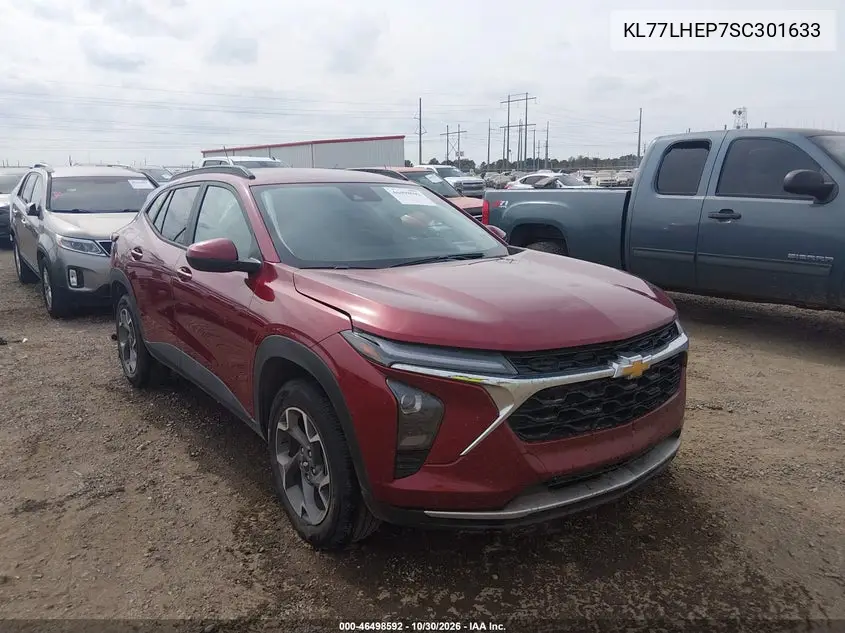 CHEVROLET TRAX 2025, VIN KL77LHEP7SC301633
