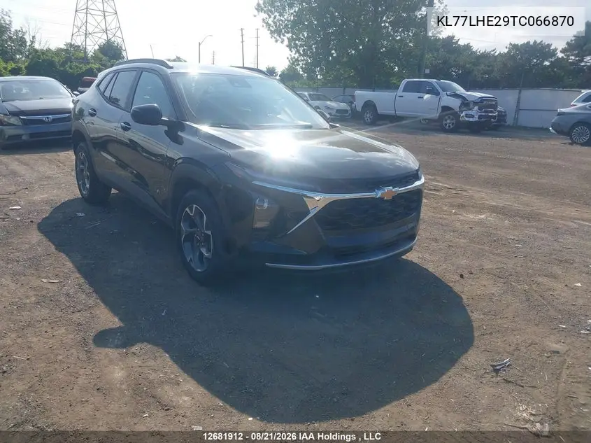 CHEVROLET TRAX 2026, VIN KL77LHE29TC066870