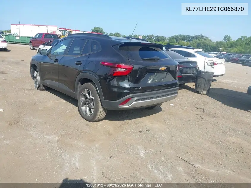 2026 CHEVROLET TRAX VIN KL77LHE29TC066870 — фото 3