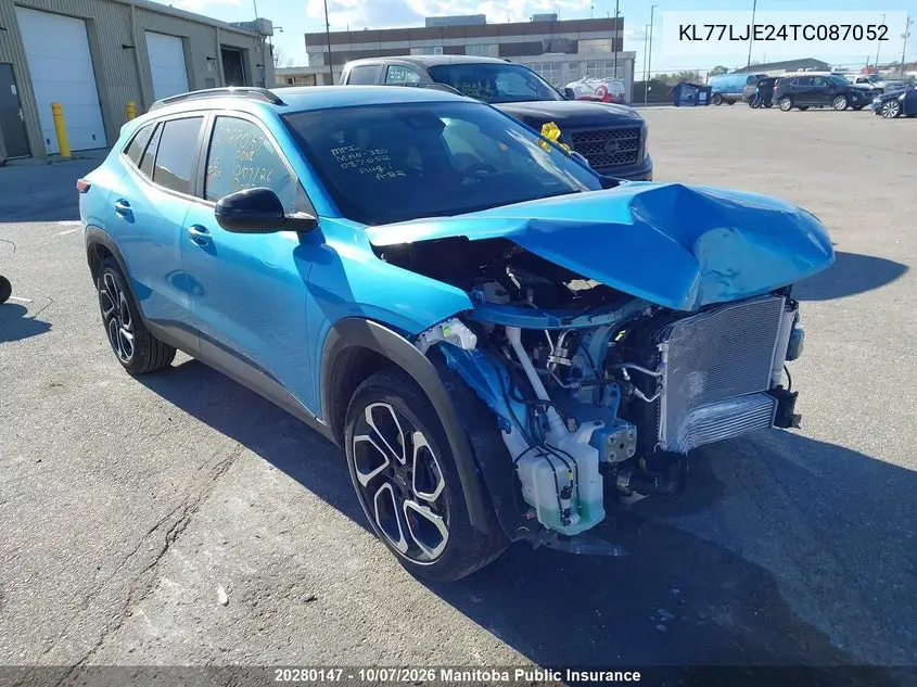 CHEVROLET TRAX 2026, VIN KL77LJE24TC087052
