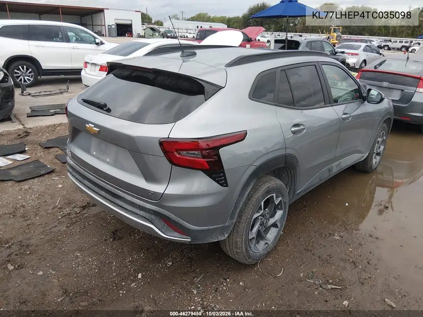 2026 CHEVROLET TRAX VIN KL77LHEP4TC035098 — фото 4