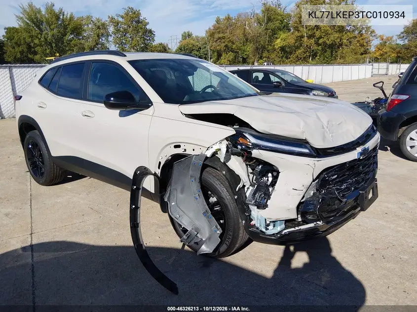 CHEVROLET TRAX 2026, VIN KL77LKEP3TC010934