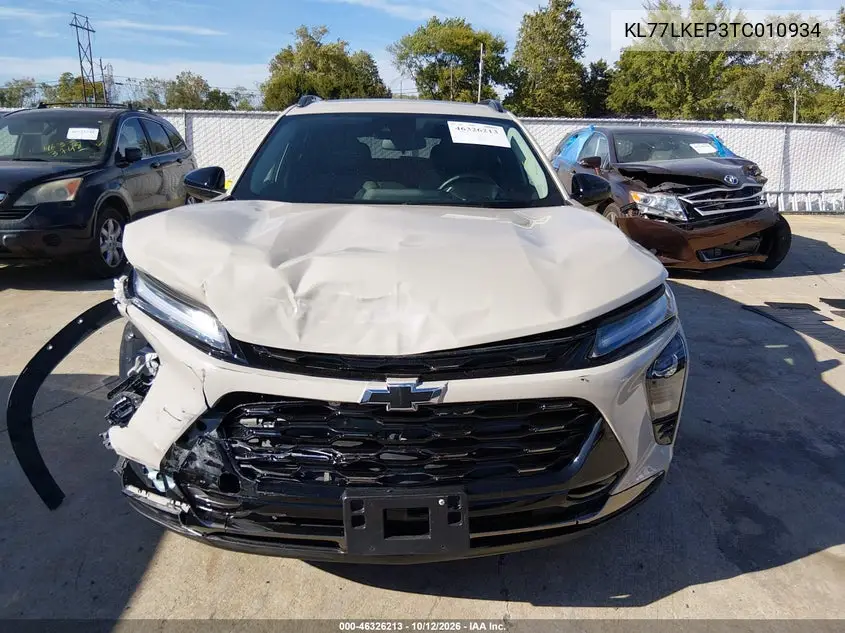2026 CHEVROLET TRAX VIN KL77LKEP3TC010934 — фото 12