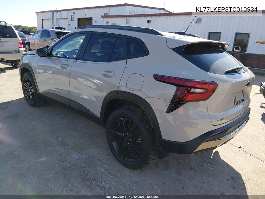 2026 CHEVROLET TRAX VIN KL77LKEP3TC010934 — фото 3