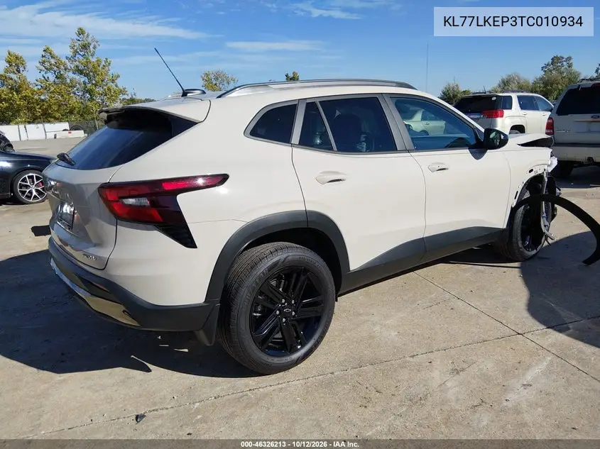 2026 CHEVROLET TRAX VIN KL77LKEP3TC010934 — фото 4