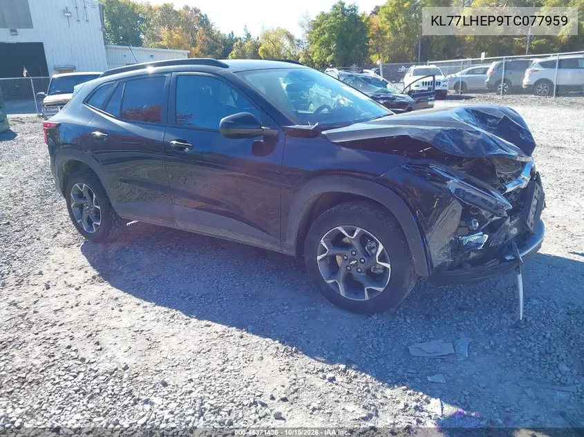 CHEVROLET TRAX 2026, VIN KL77LHEP9TC077959