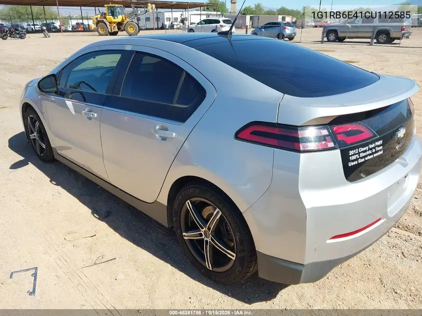 2012 CHEVROLET VOLT VIN 1G1RB6E41CU112585 — фото 3