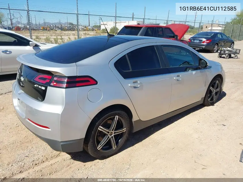 2012 CHEVROLET VOLT VIN 1G1RB6E41CU112585 — фото 4