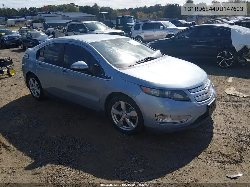 CHEVROLET VOLT 2013, VIN 1G1RD6E44DU147603