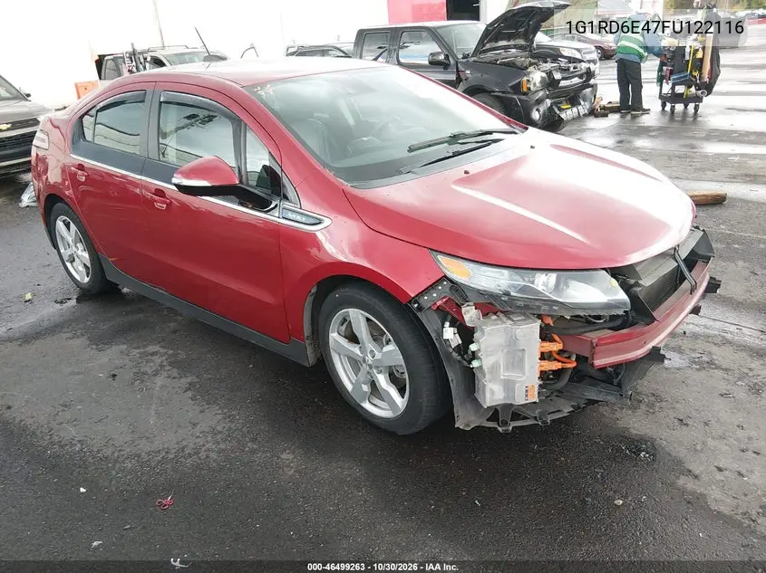 CHEVROLET VOLT 2015, VIN 1G1RD6E47FU122116