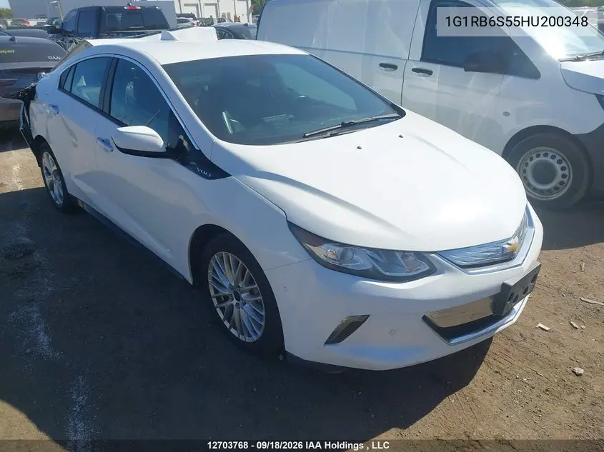CHEVROLET VOLT 2017, VIN 1G1RB6S55HU200348