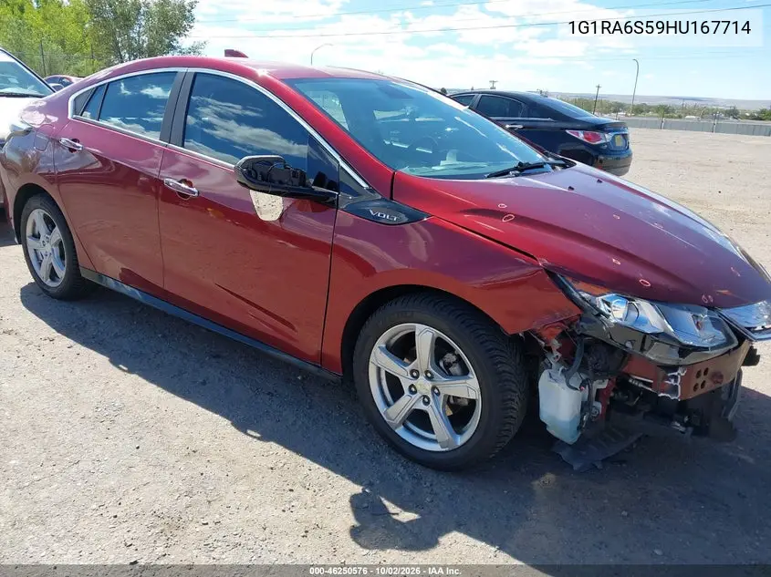 CHEVROLET VOLT 2017, VIN 1G1RA6S59HU167714