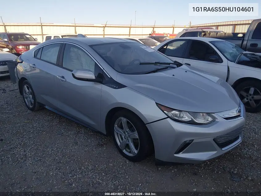 CHEVROLET VOLT 2017, VIN 1G1RA6S50HU104601