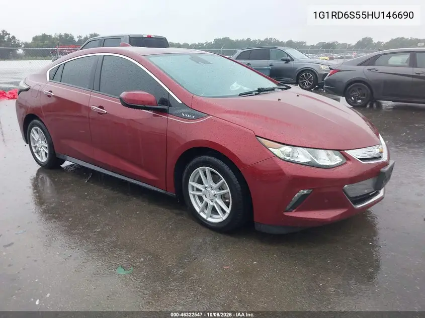 CHEVROLET VOLT 2017, VIN 1G1RD6S55HU146690