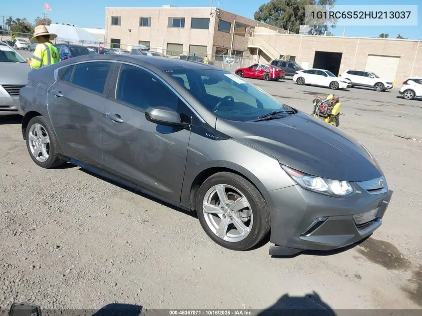 CHEVROLET VOLT 2017, VIN 1G1RC6S52HU213037