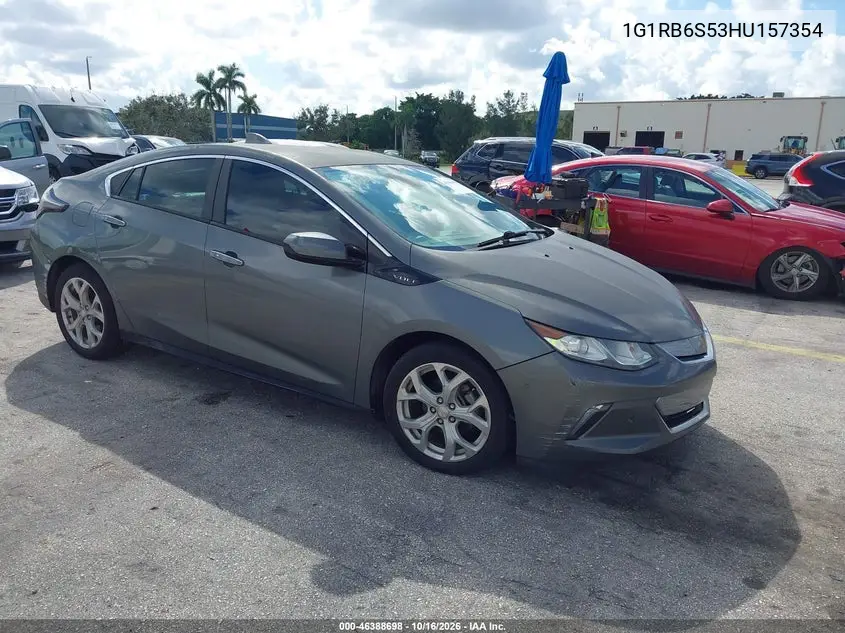 CHEVROLET VOLT 2017, VIN 1G1RB6S53HU157354