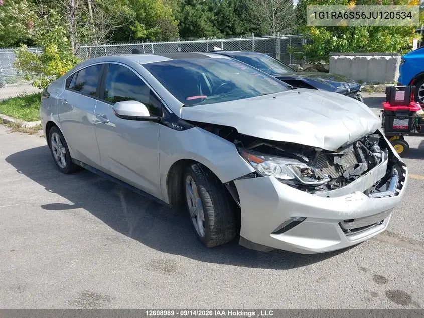 CHEVROLET VOLT 2018, VIN 1G1RA6S56JU120534