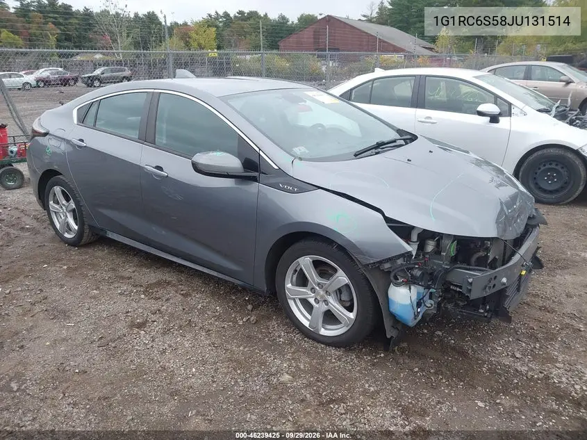 CHEVROLET VOLT 2018, VIN 1G1RC6S58JU131514