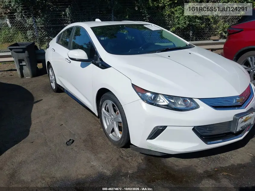 CHEVROLET VOLT 2018, VIN 1G1RC6S51JU124291